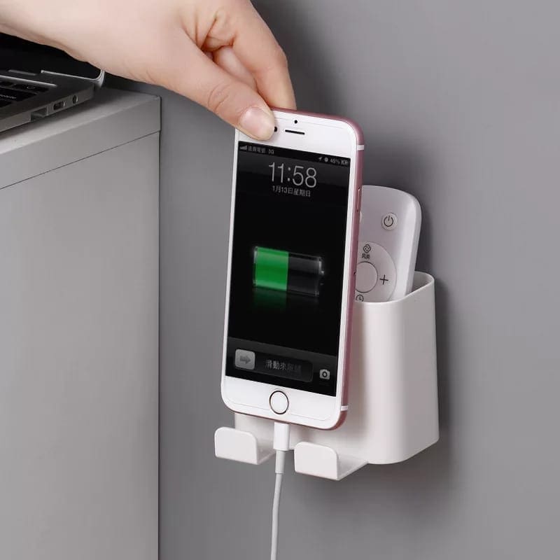 Multifunctional Storage Box, Wall Mounted Remote Control Organizer, Mobile Phone Charger Bracket Hook, Office Home Pen Holder Multifunctional Storage Box, Wall Mounted Remote Control Organizer, Mobile Phone Charger Bracket Hook, Office Home Pen Holder